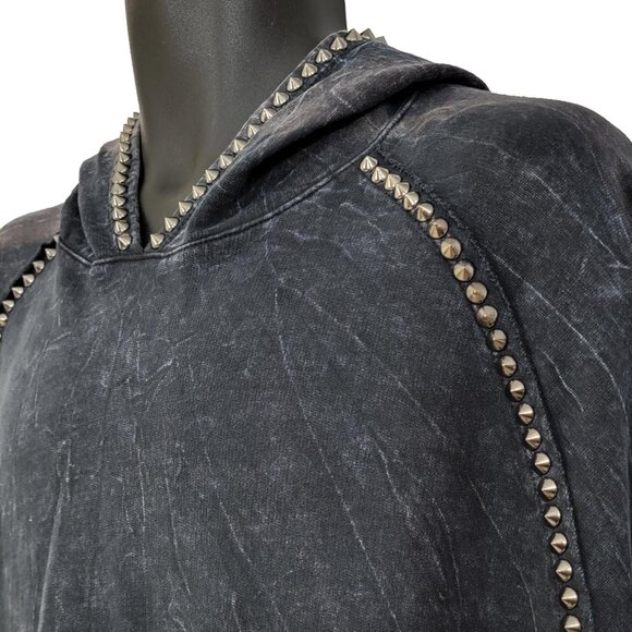 Skull Maximus Men's Vintage Black Hoodie - Picture 7 of 8